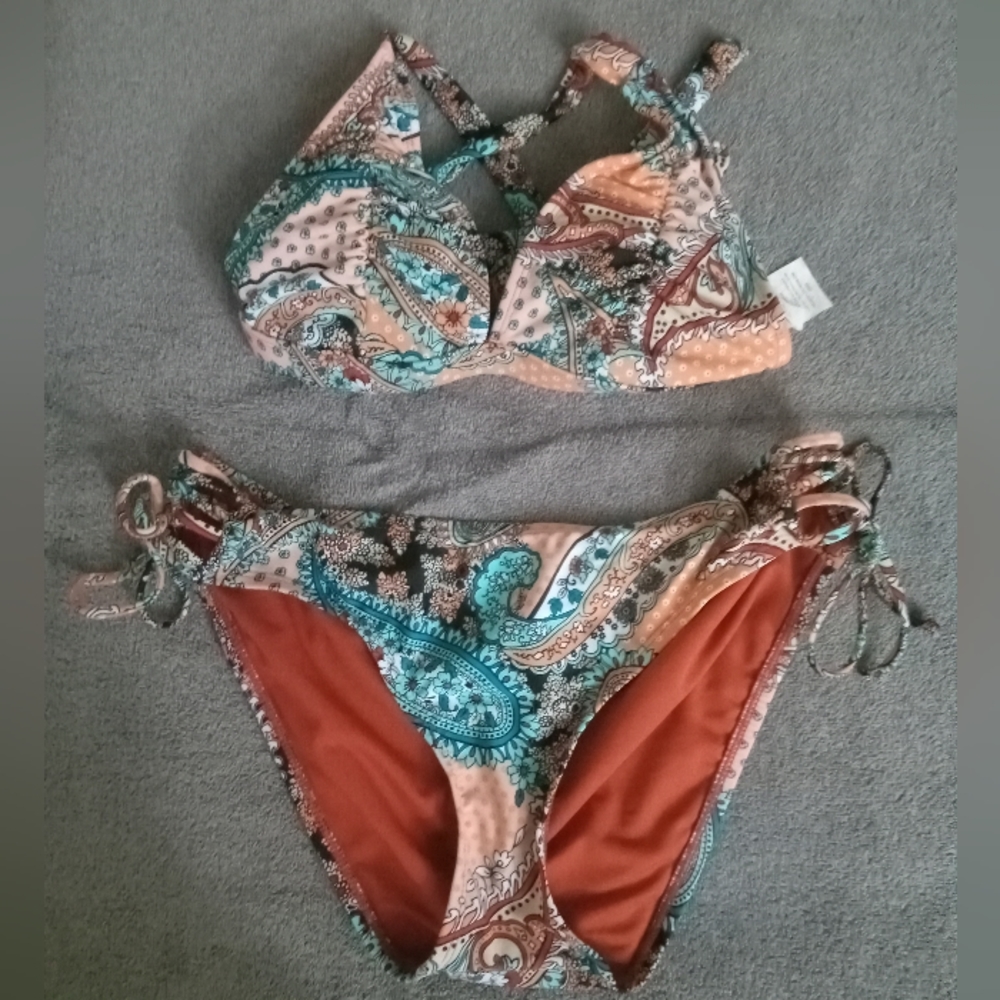 BCA paisley swimsuit